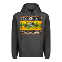Charcoal Heather st Patricks day western shamrock Premium Hoodie - Jasminsmagicworld