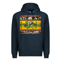 Navy st Patricks day western shamrock Premium Hoodie - Jasminsmagicworld