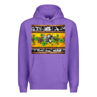 Purple st Patricks day western shamrock Premium Hoodie - Jasminsmagicworld