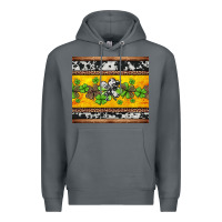 Rock st Patricks day western shamrock Premium Hoodie - Jasminsmagicworld