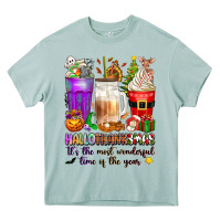Arona Hallothanksmas coffee cups Heavy Core Tee - texasbilliewilder