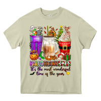 Mossy Hallothanksmas coffee cups Heavy Core Tee - texasbilliewilder