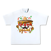 White Fiesta squad Urban Heavy Tee - FaDigitalArtStudio