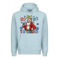 Blue Mist ho ho ho im loaded Premium Hoodie - CowhideDigitalArt