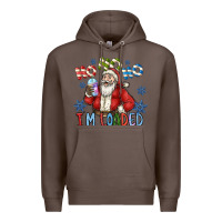 Coffee ho ho ho im loaded Premium Hoodie - CowhideDigitalArt