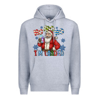 Heather Grey ho ho ho im loaded Premium Hoodie - CowhideDigitalArt