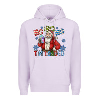 Lilac ho ho ho im loaded Premium Hoodie - CowhideDigitalArt