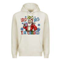 Oatmeal Heather ho ho ho im loaded Premium Hoodie - CowhideDigitalArt