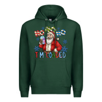Sports Green ho ho ho im loaded Premium Hoodie - CowhideDigitalArt