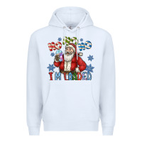 White ho ho ho im loaded Premium Hoodie - CowhideDigitalArt