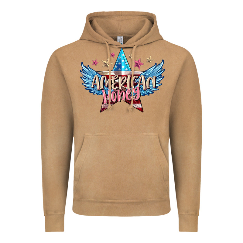 American Honey 4th Of July Vintage Hoodie by FaDigitalArtStudio | Teevron