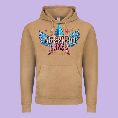 American Honey 4th Of July Vintage Hoodie Designed By Fadigitalartstudio