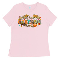 Bubblegum Pink gather here with grateful hearts Ladies Tee - CowGirlArtShop