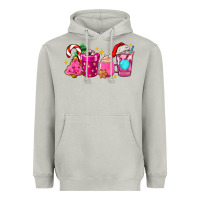 Moon Dust pink christmas coffee cups Heavyweight Hoodie - AdoDesignShop