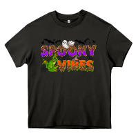 Asphalt Spooky vibes Heavy Core Tee - NancyCooperArtShop