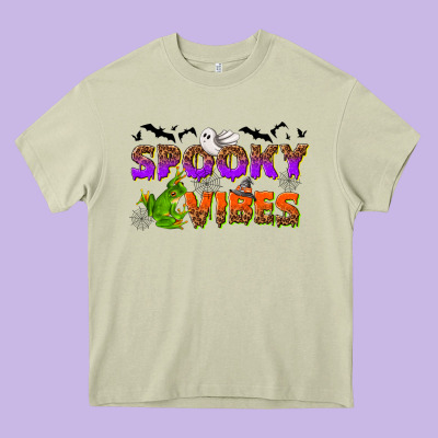 Spooky Vibes Heavy Core Tee Designed By Nancycooperartshop