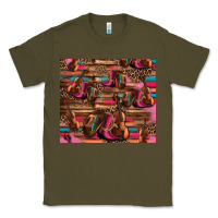 Army Green valentines day violin and cowboy boots country music Classic Tee - Jasminsmagicworld