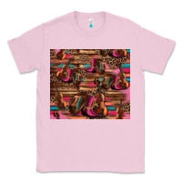 Bubblegum Pink valentines day violin and cowboy boots country music Classic Tee - Jasminsmagicworld