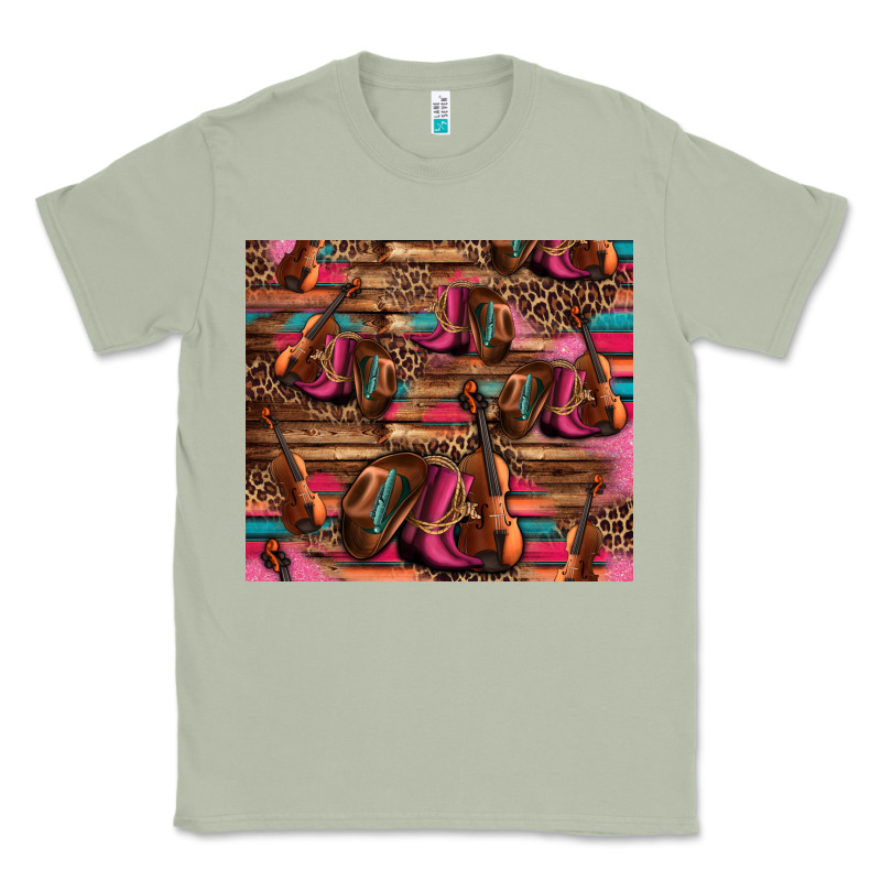 Valentines Day Violin And Cowboy Boots Country Music Classic Tee by Jasminsmagicworld | Teevron