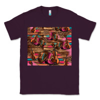 Plum valentines day violin and cowboy boots country music Classic Tee - Jasminsmagicworld