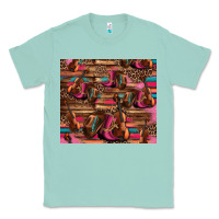 Seafoam valentines day violin and cowboy boots country music Classic Tee - Jasminsmagicworld
