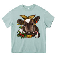 Arona christmas baby cow Heavy Core Tee - RanaPortraitStore