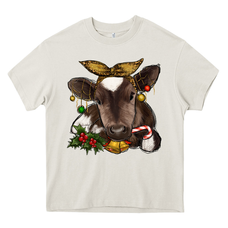Christmas Baby Cow Heavy Core Tee by RanaPortraitStore | Teevron