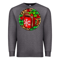 Charcoal Heather christmas hot chocolate and candies Premium Sweatshirt - AdoDesignShop