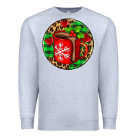 Heather Grey christmas hot chocolate and candies Premium Sweatshirt - AdoDesignShop