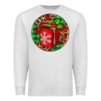 Oatmeal Heather christmas hot chocolate and candies Premium Sweatshirt - AdoDesignShop