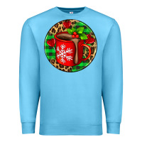 Ocean Blue christmas hot chocolate and candies Premium Sweatshirt - AdoDesignShop
