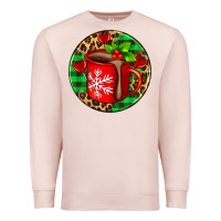 Pale Pink christmas hot chocolate and candies Premium Sweatshirt - AdoDesignShop