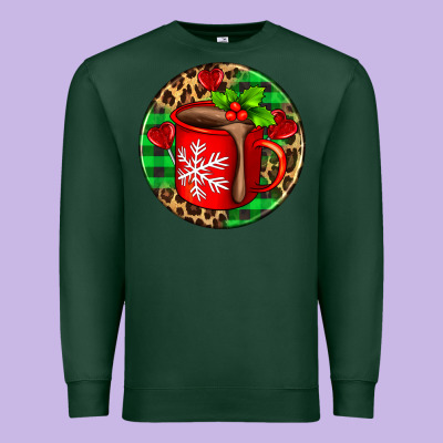 Christmas Hot Chocolate And Candies Premium Sweatshirt Designed By Adodesignshop