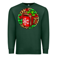 Sports Green christmas hot chocolate and candies Premium Sweatshirt - AdoDesignShop