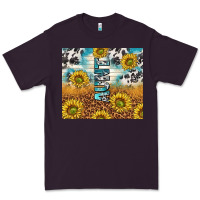 Plum aunt sunflower leopard glitter Premium Tee - TumblerDesignByShophia