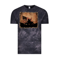 Cloud Black America Western Cowboy and Cowgirl Leopard Frame Vintage Tee - CowCowDesign