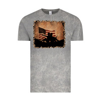 Cloud Rock America Western Cowboy and Cowgirl Leopard Frame Vintage Tee - CowCowDesign
