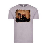 Vintage Zinc America Western Cowboy and Cowgirl Leopard Frame Vintage Tee - CowCowDesign