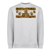 Heather Grey easter camouflage egg hunter bunny license plate template Heavyweight Sweatshirt - BarkalooDesign