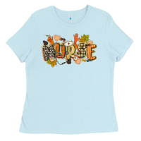 Baby Blue fall nurse Ladies Tee - CowGirlArtShop