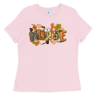 Bubblegum Pink fall nurse Ladies Tee - CowGirlArtShop