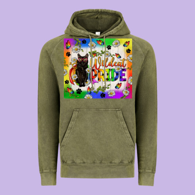 Wildcat Pride Lgbtq Tumbler Vintage Hoodie Designed By Bundleandbundleshop