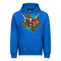 Cobalt texas longhorn texas map Urban Hoodie - JahusDesignShop