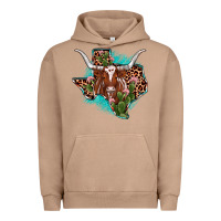 Pigment Burro texas longhorn texas map Urban Hoodie - JahusDesignShop