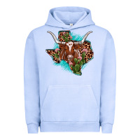 Pigment Grape Ice texas longhorn texas map Urban Hoodie - JahusDesignShop