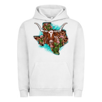 Pigment Lunar Rock texas longhorn texas map Urban Hoodie - JahusDesignShop
