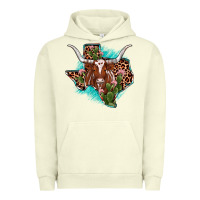 Pigment Pistachio texas longhorn texas map Urban Hoodie - JahusDesignShop