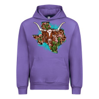 Tulip texas longhorn texas map Urban Hoodie - JahusDesignShop