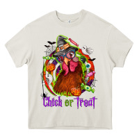 Cream Chick or treat Halloween Heavy Core Tee - NancyCooperArtShop