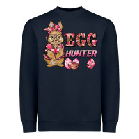 Navy easter pink camouflage egg hunter  bunny Heavyweight Sweatshirt - BarkalooDesign